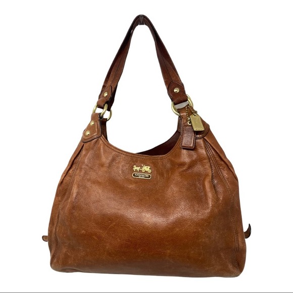 Coach Handbags - Coach Madison Maggie Mia hobo brown
